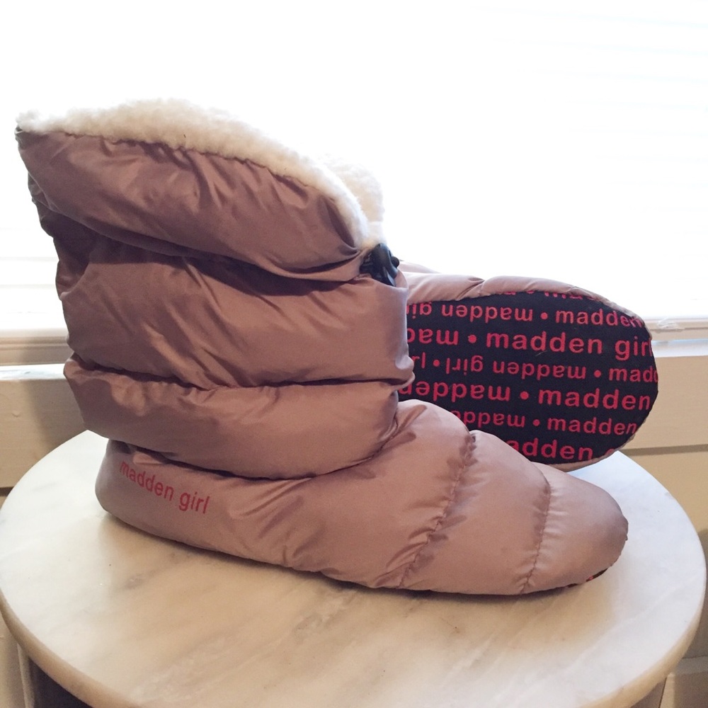 Madden Girl slipper booties